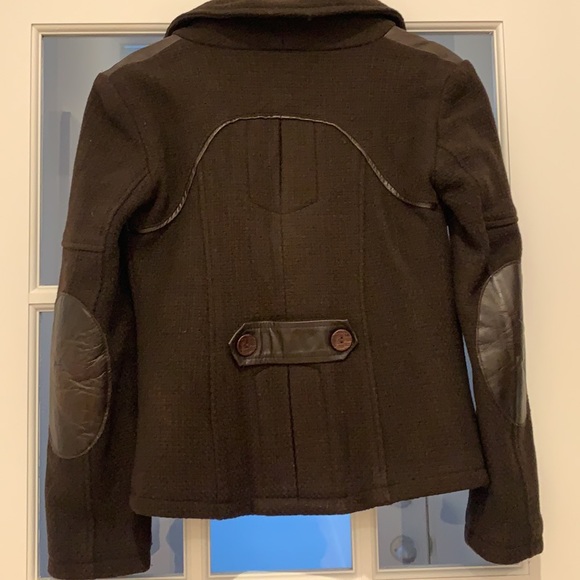 Sicily brown winter leather & wool jacket - Picture 3 of 5